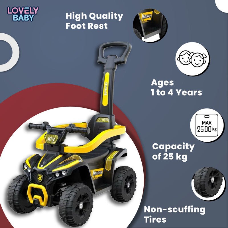 Lovely Baby Ride On Push Car for Kids LB 9338H w/Removable Handle - Marah Kids