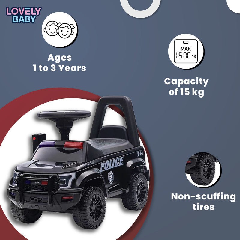 Lovely Baby Police Push Ride - On Car for Kids - Marah Kids