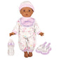 Lotus - 16" inch, Soft - bodied Baby Doll – Afro - American (No Hair) - Marah Kids
