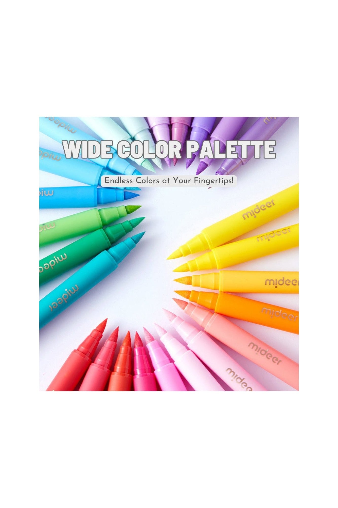 Acrylic Markers Ultra Soft - 24 Colors - Marah Kids