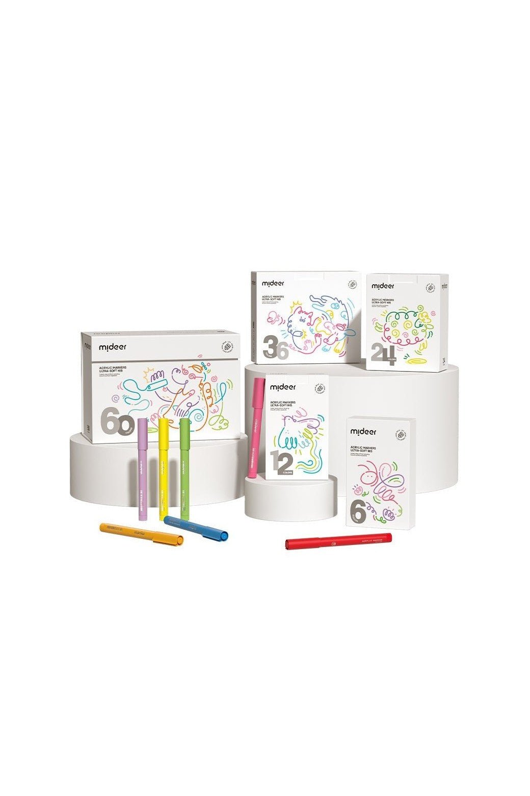 Acrylic Markers Ultra Soft - 24 Colors - Marah Kids
