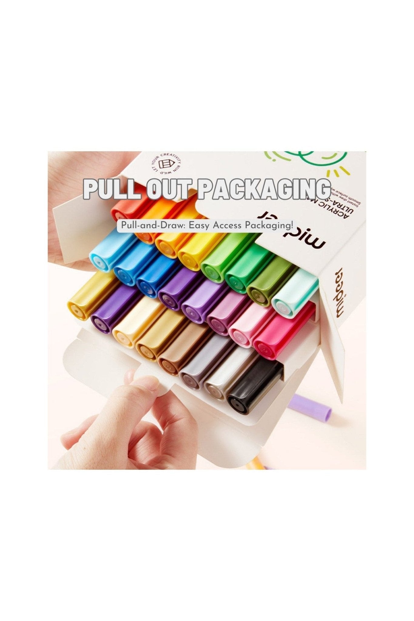 Acrylic Markers Ultra Soft - 24 Colors - Marah Kids