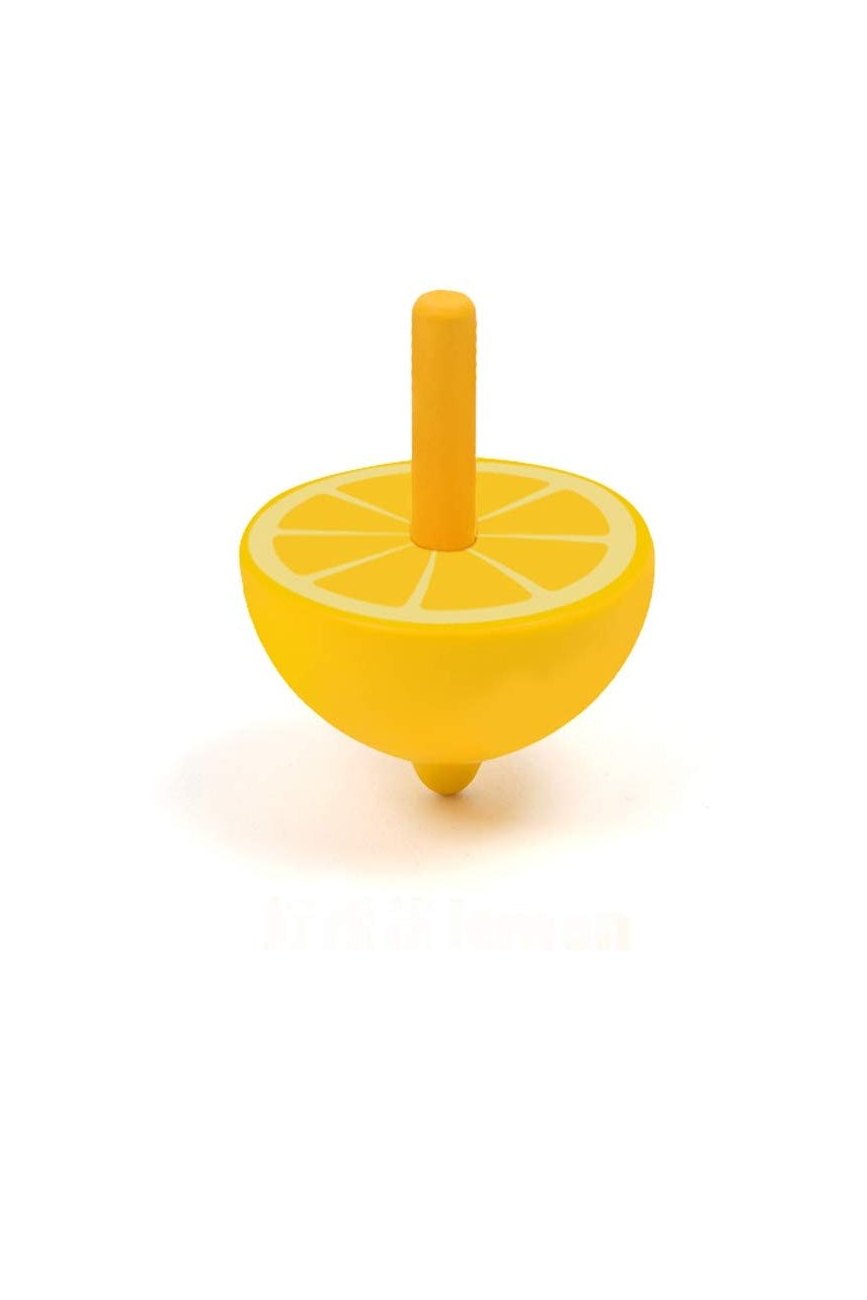 Wooden Spinning Top - Lemon