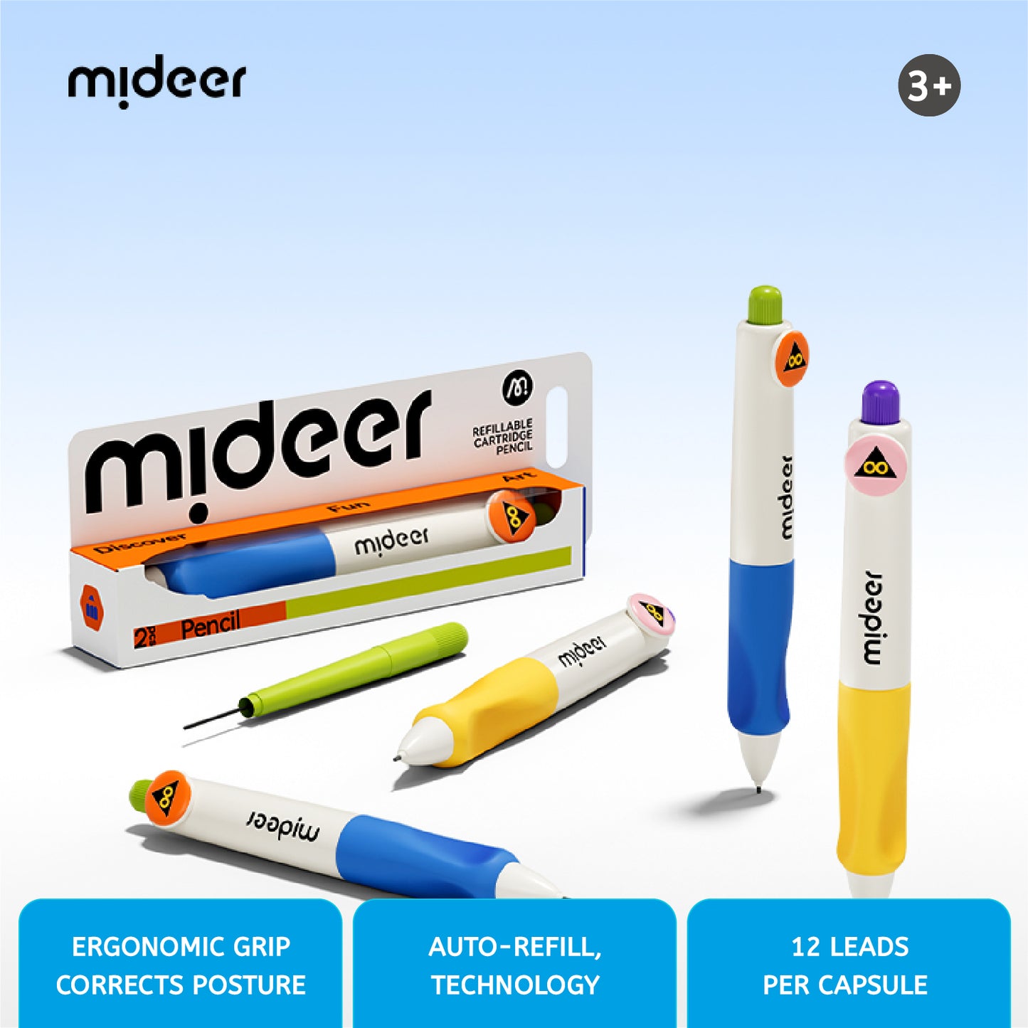 Mideer - Mechanical Pencil - Blue