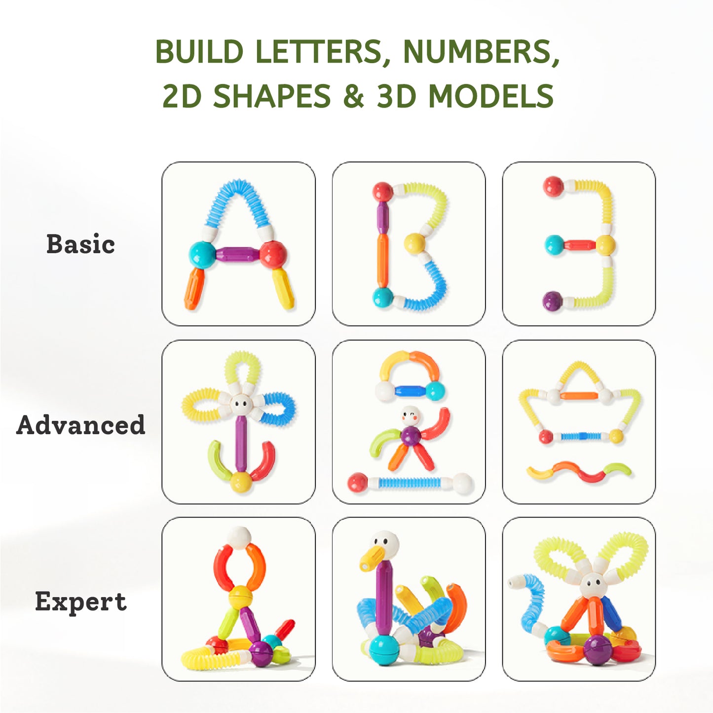 Mideer - Rainbow Magnetic Sticks - 26 Pieces