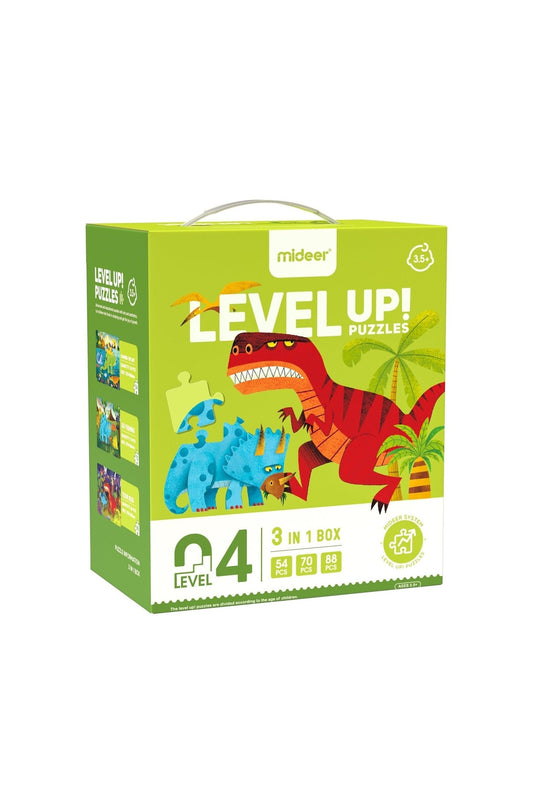 Level Up Puzzles - Dino (3 In 1) Level 4