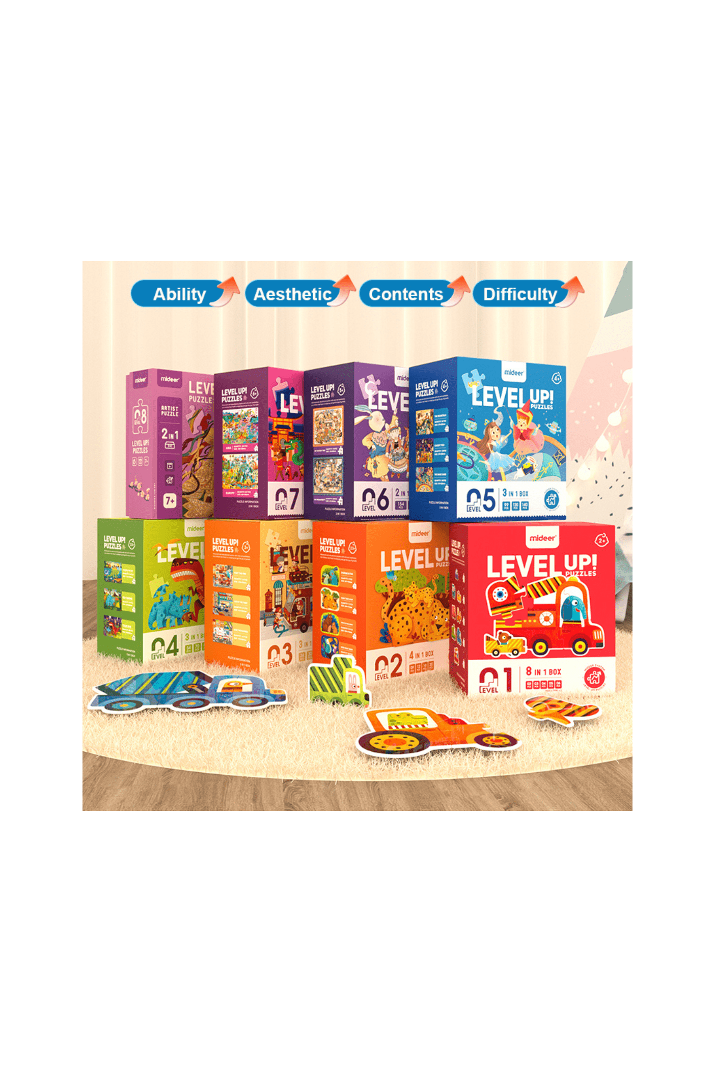 Level Up Puzzles - Dino (3 In 1) Level 4