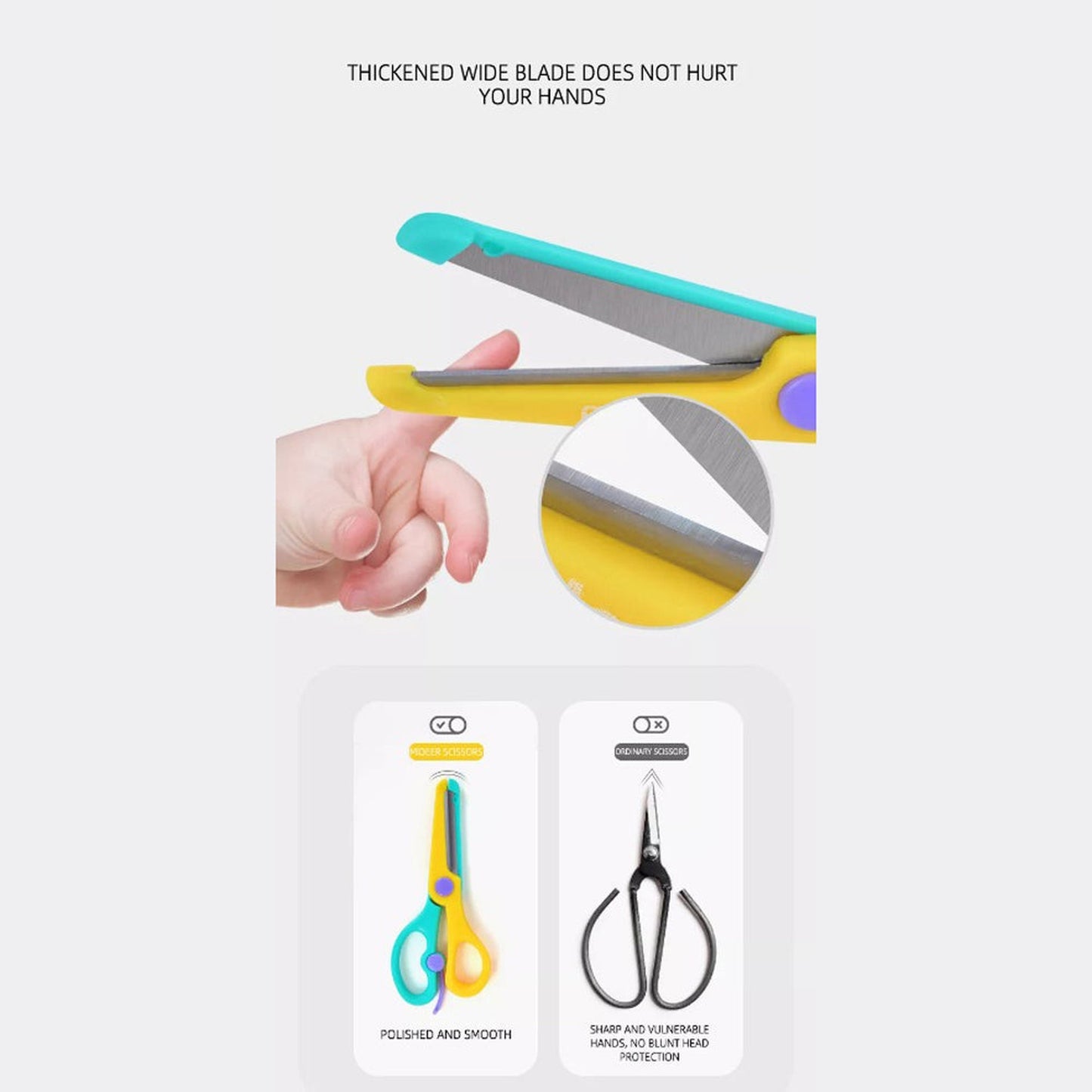 Kids Safety Scissors - Yellow