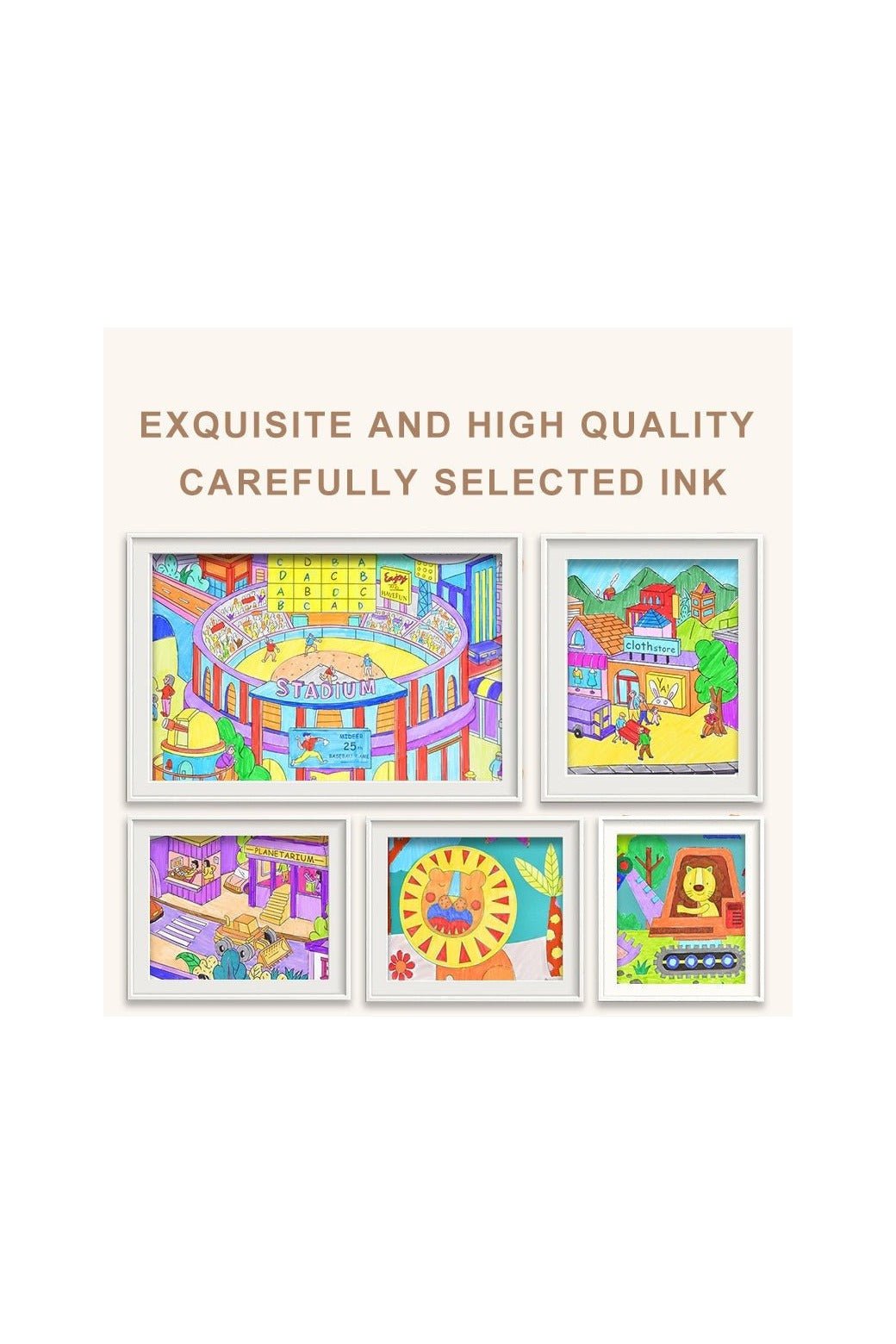 Washable Markers - 48 Colors - Marah Kids