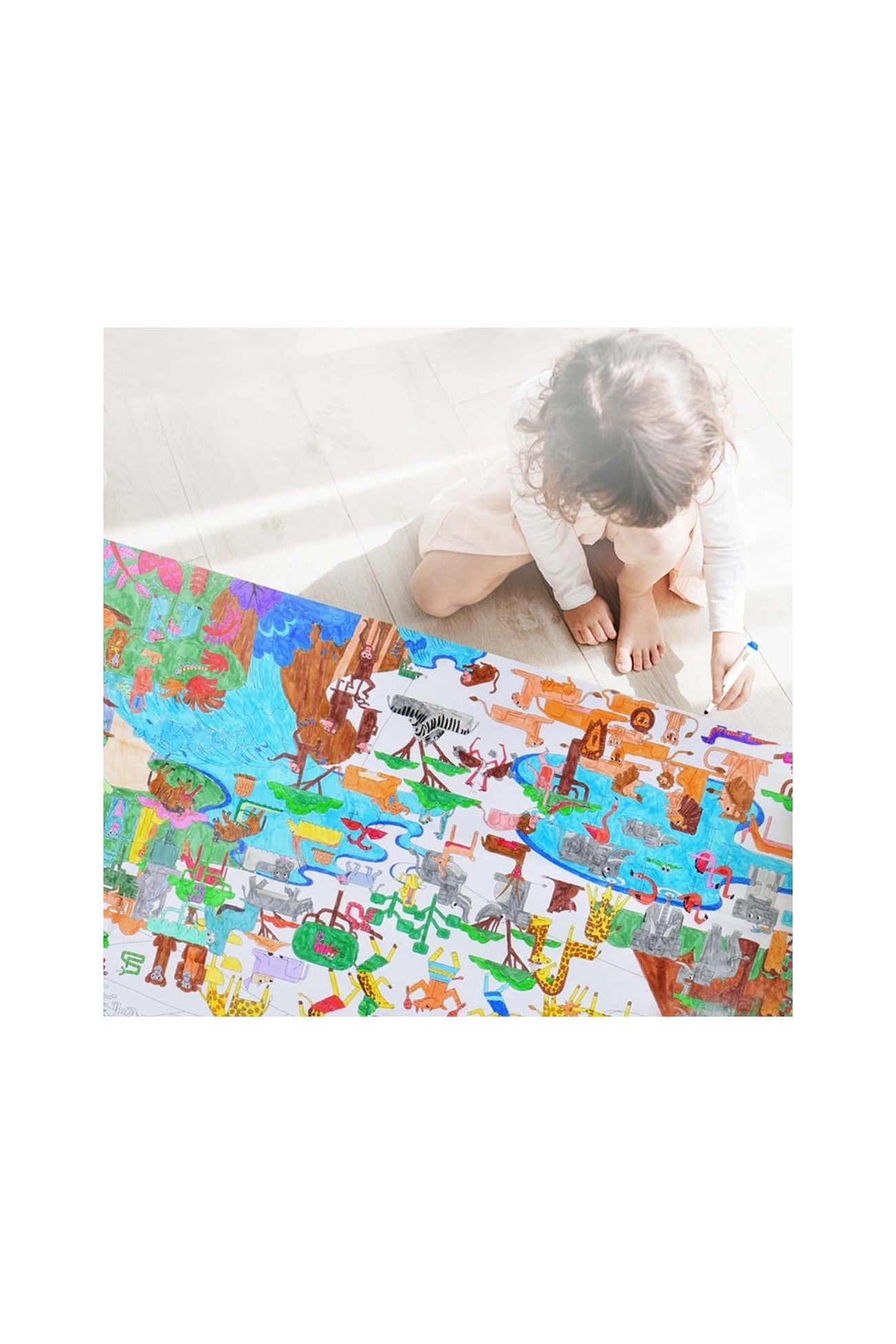 Traveller Coloring Poster - Africa