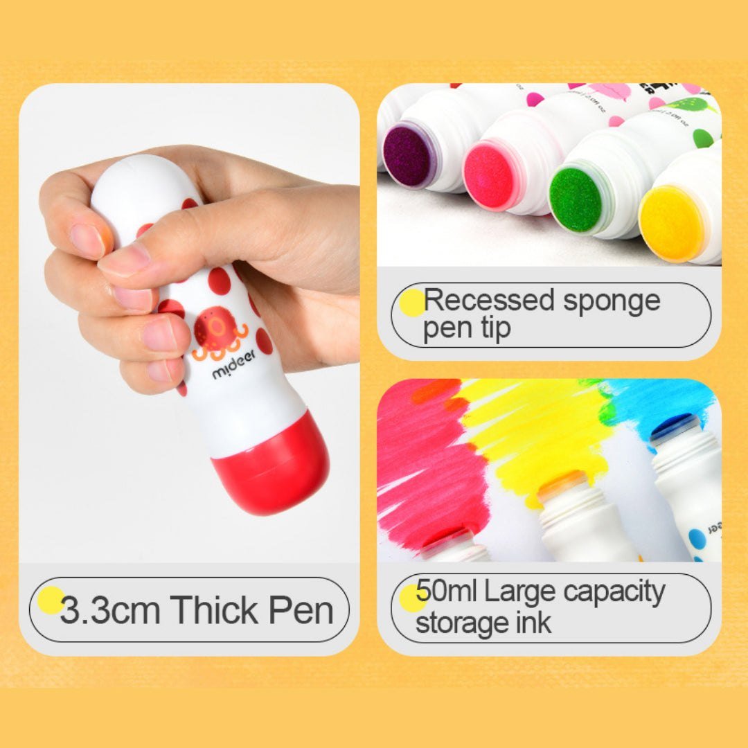 Magic Dot Markers - 6 Colors - Marah Kids