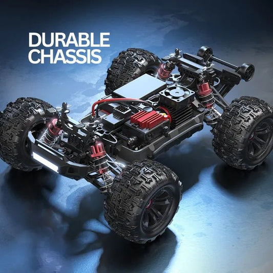 MJX – Brushless RC Hobby GradeTruck | High Speed, 2.4Ghz Remote Control | 1:16 Scale Radio Controlled Off - roader Electronic Monster R/C Truck | RTR, All Terrain - Black - Marah Kids