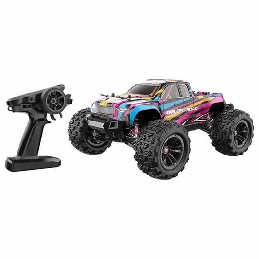 MJX – Brushless RC Hobby GradeTruck | High Speed, 2.4Ghz Remote Control | 1:16 Scale Radio Controlled Off - roader Electronic Monster R/C Truck | RTR, All Terrain - Pink - Marah Kids