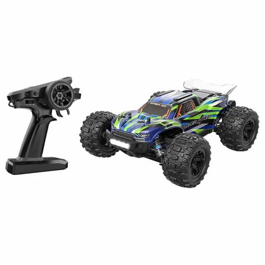 MJX – RC Hobby Grade Truck | High Speed 30km/h, 2.4Ghz Remote Control | 1:16 Scale Radio Controlled Off - road Electronic Monster R/C Truck | RTR, All Terrain – Green - Marah Kids