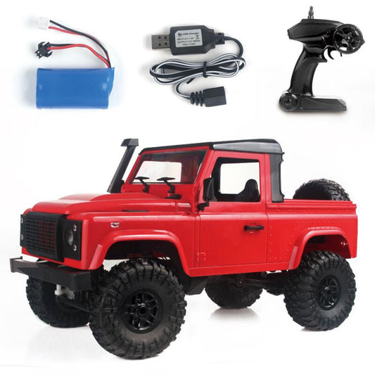 MN 1:12 LICENSED LAND ROVER DEFENDER PICKUP 4WD HOBBY RC CRAWLER WITH LIGHTS - Marah Kids
