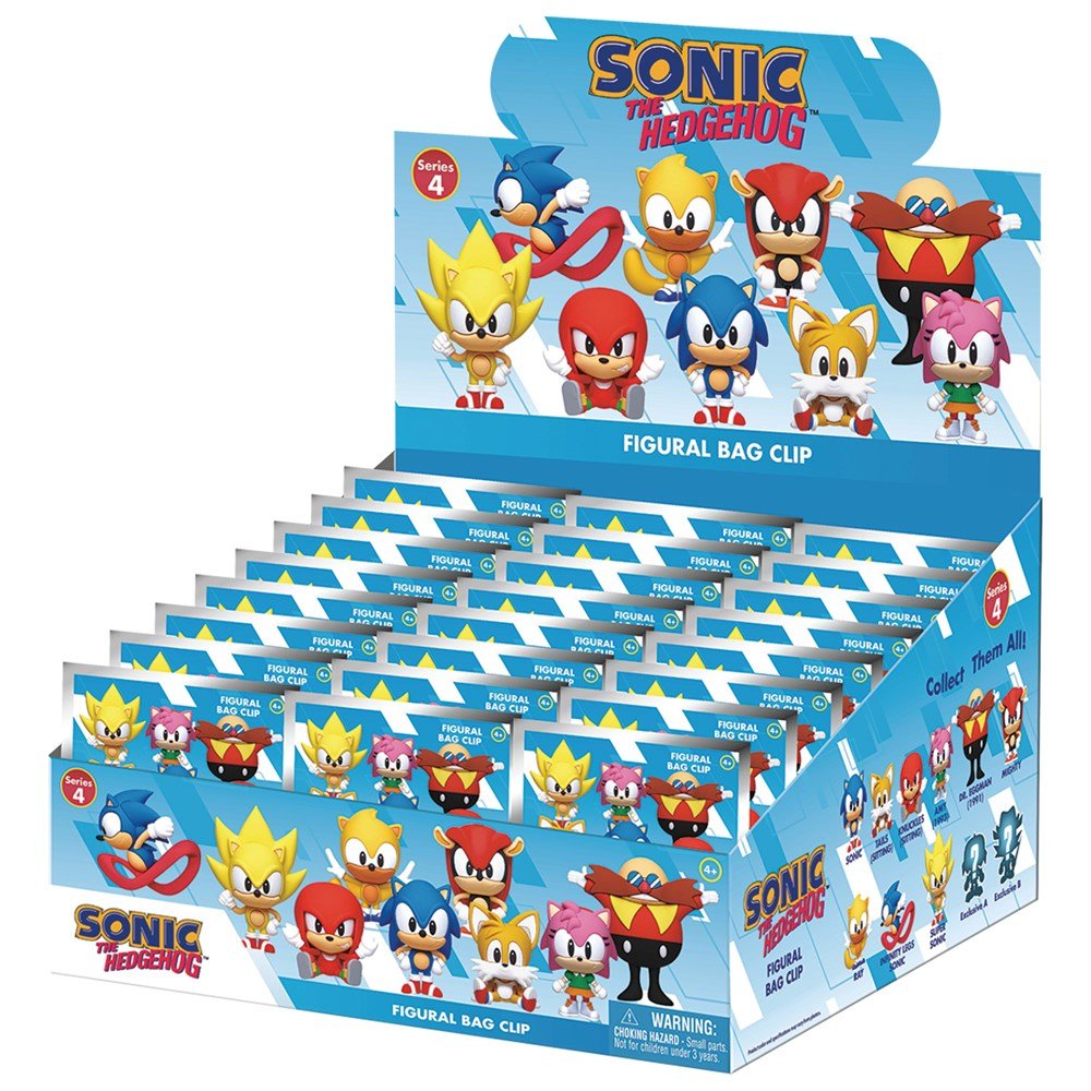 Monogram: Sonic 3D Foam Bag Clip, Series 4 - Marah Kids