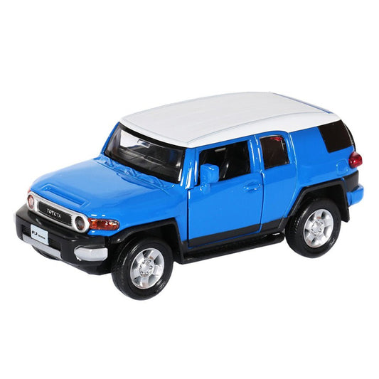 D - power MSZ – Toyota FJ Cruiser – Blue | Die - Cast Replica, Ultimate Collector's Item, Off Road Vehicles | Interact with Doors & Hoods - Pull Back Collection with Lights & Sounds | Size - 1:32, For Kids 3+ - Marah Kids