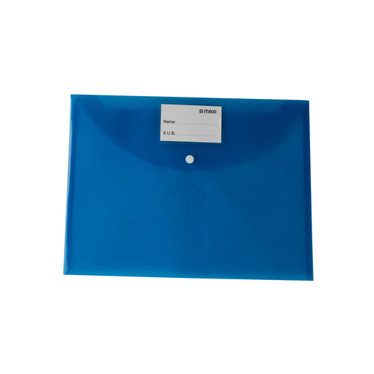 MAXI F/S CLEAR BAG 300 MICRON BLUE
