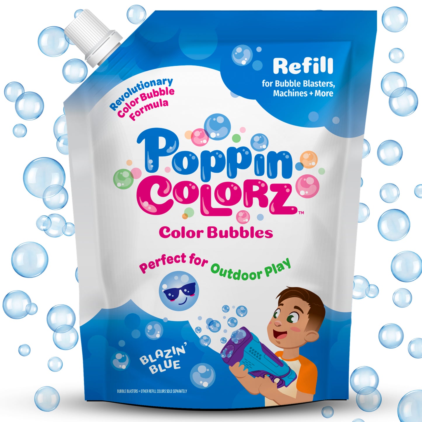 Poppincolorz - Color Blazin Blue Refill 14Oz