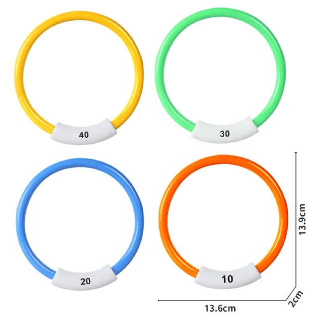 Mondo Diving Ring Toys 4Pcs - Marah Kids