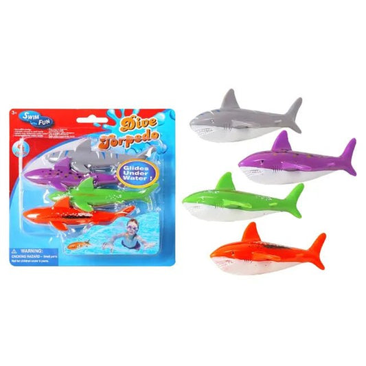 Mondo Diving Shark Variety Toys 4Pcs - Marah Kids