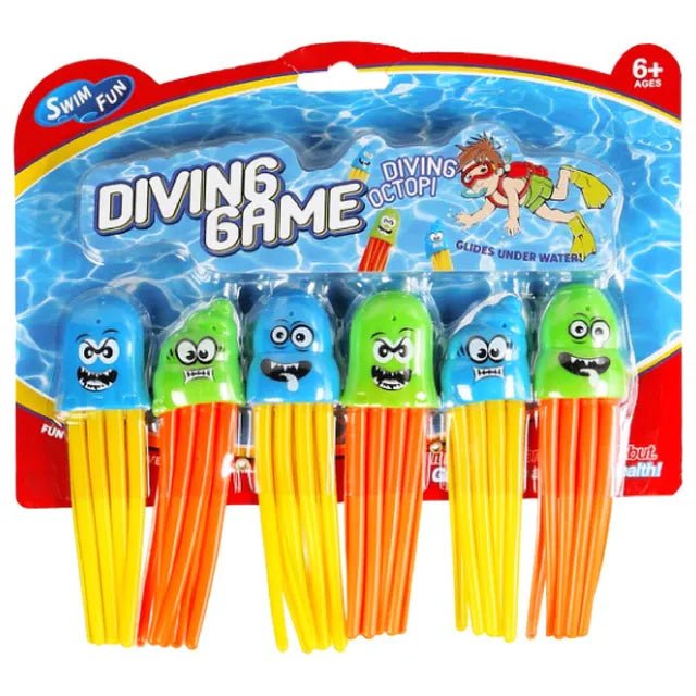 Mondo Diving Speedy Squid Toys 6Pcs - Marah Kids