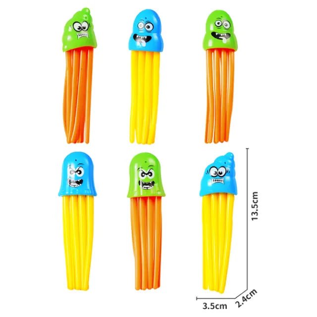 Mondo Diving Speedy Squid Toys 6Pcs - Marah Kids