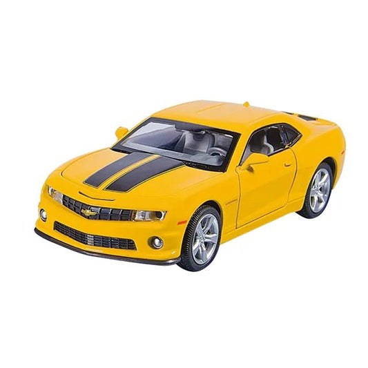 D - power MSZ – Chevrolet Camaro SS - Yellow| Die - Cast Replica, Ultimate Collector's Item, American Muscle Cars | Toy Vehicles, Metal Toy Car Model - Pull Back Collection | Size - 1:32, For Kids 3+ - Marah Kids