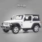 D - power MSZ – Jeep Wrangler – White | Die - Cast Replica, Ultimate Collector's Item, SUV Cars | Toy Vehicles, Metal Toy Car Model - Pull Back Collection | Size - 1:32, For Kids 3+ - Marah Kids