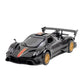D - power MSZ – Pagani ZONDA Revolucion – Black | Die - Cast Replica, Ultimate Collector's Item, Hyper Cars | Interact with Doors & Hoods - Pull Back Collection with Lights & Sounds | Size - 1:32, For Kids 3+ - Marah Kids