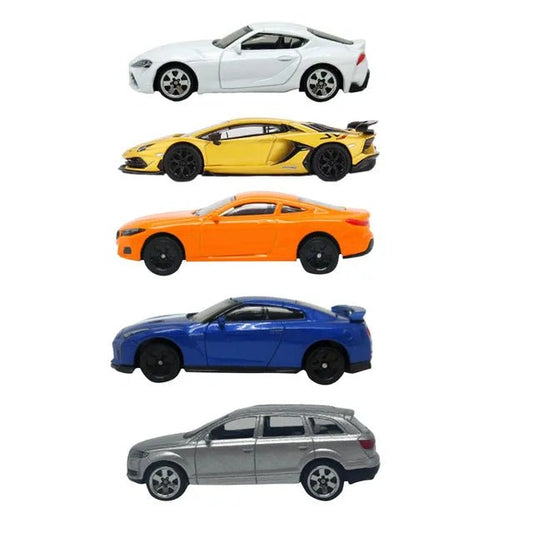 D - power MSZ – Exceptional Series, 5Pc 1:64 Sized Supra, Aventador, BMW, Audi, GT - R | Die - Cast Replica, Ultimate Collector's Item, Toy Car, Bundle Collection | Size - 1:64, For Kids 3+ - Marah Kids