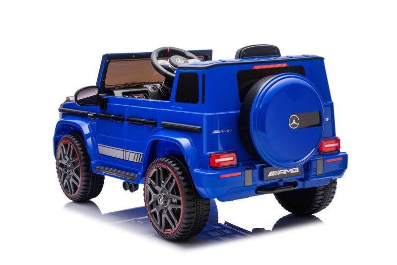 MERCEDES BENZ G63 AMG 12V RIDE - ON | 2 MOTORS | EVA WHEELS | LEATHER SEAT | BLUE - Marah Kids