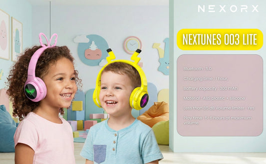 NEXORX Kids BT Headset 003 Pink - Marah Kids