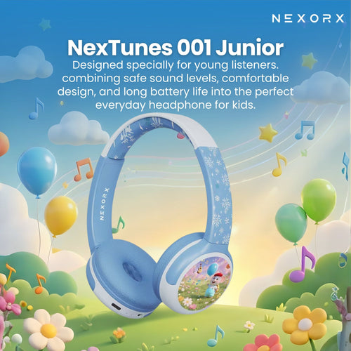 Nexorx nextunes 001 junior kids bluetooth headphones - Marah Kids