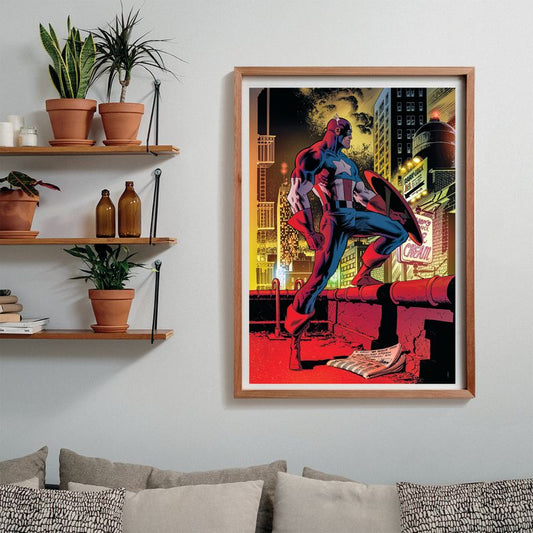 Clementoni Puzzle HQC Marvel Captain America+Poster 1000-pieces