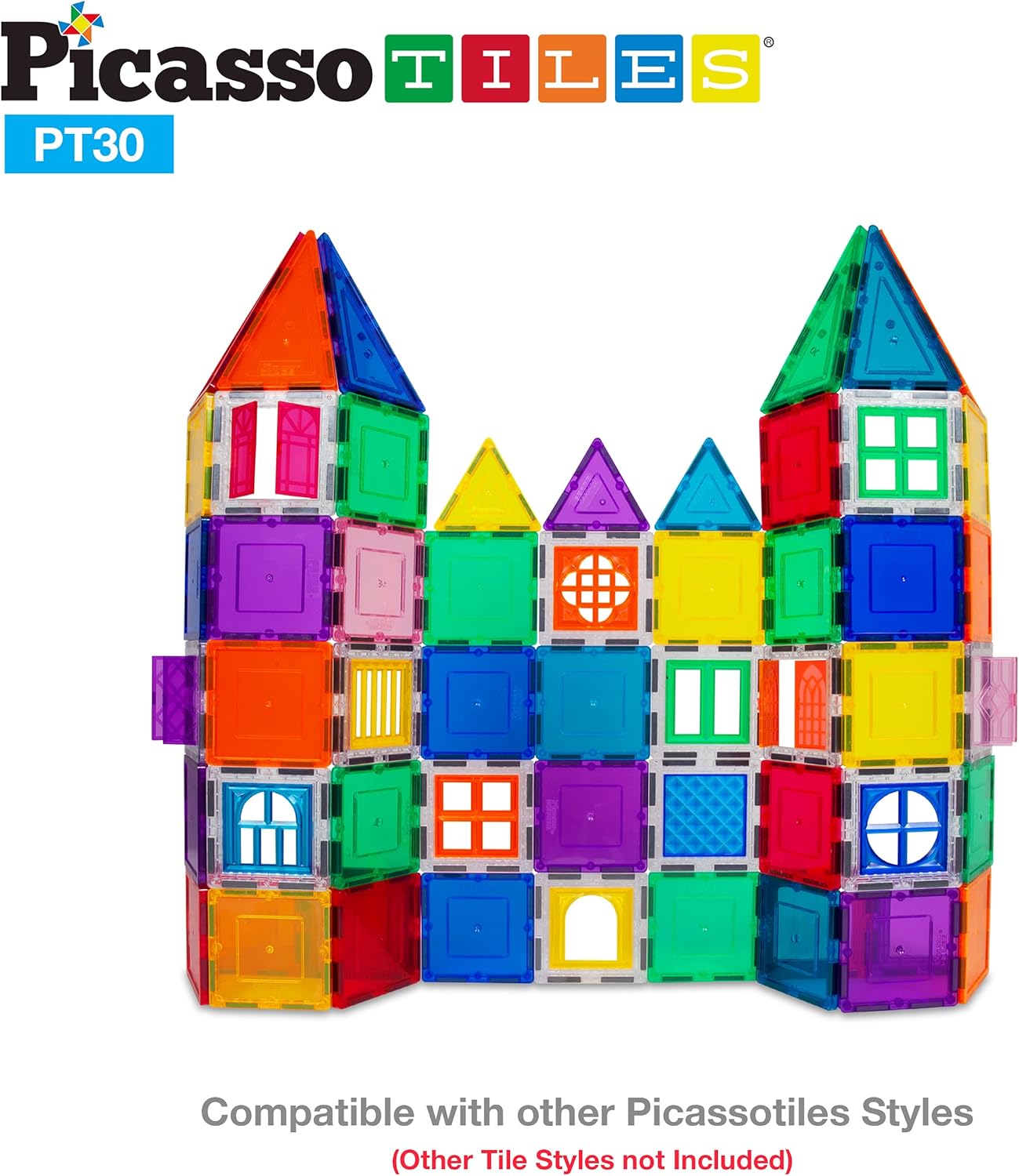 Picasso Magnetic Tiles Window and Door Clip - On Set 30 - pieces - Marah Kids
