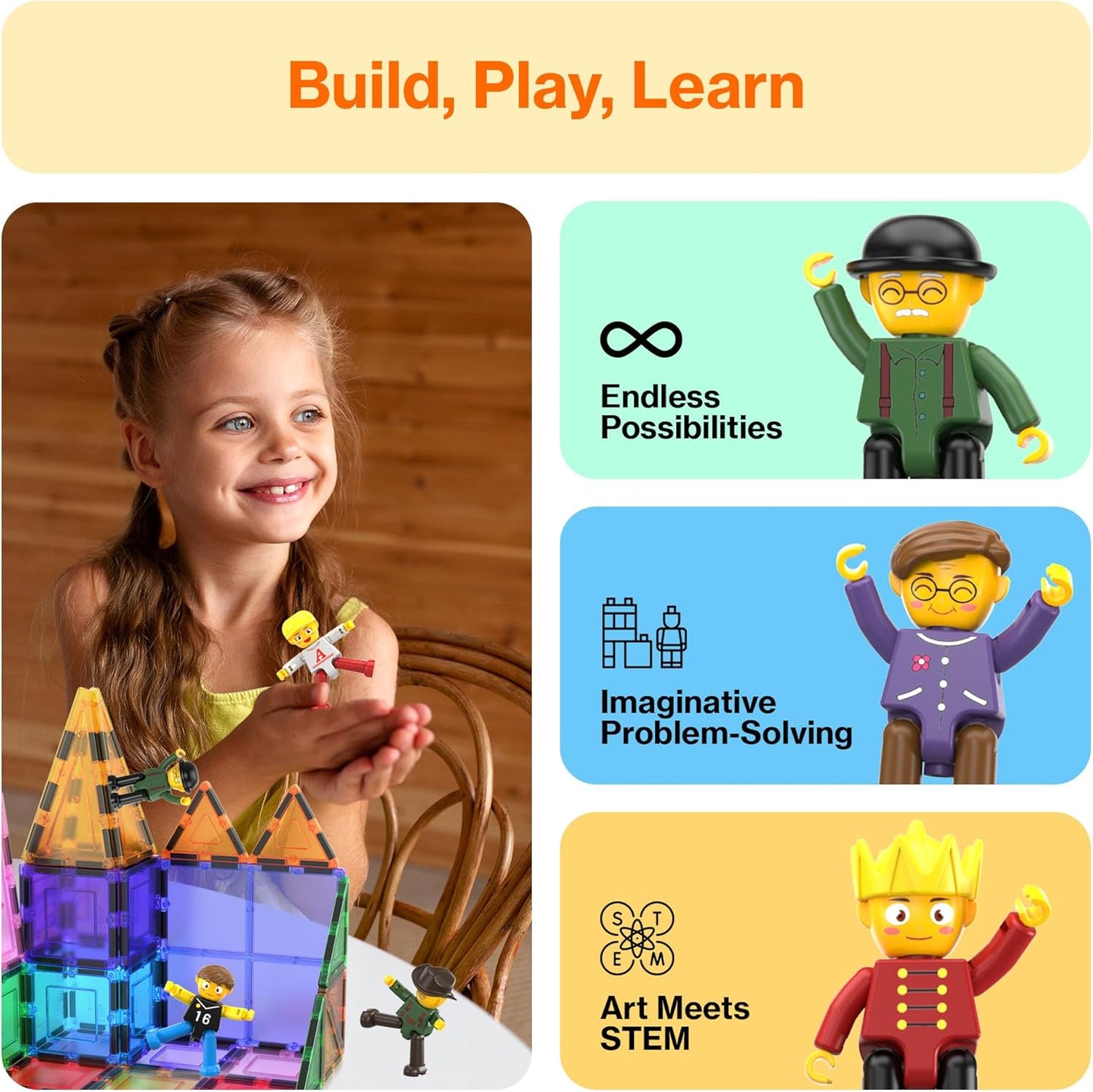 Picasso Magnetic Character Figures 8 - pieces - Marah Kids