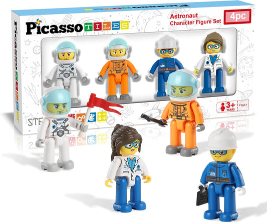Picasso Magnetic Astronaut Character Figure 4 - pieces - Marah Kids