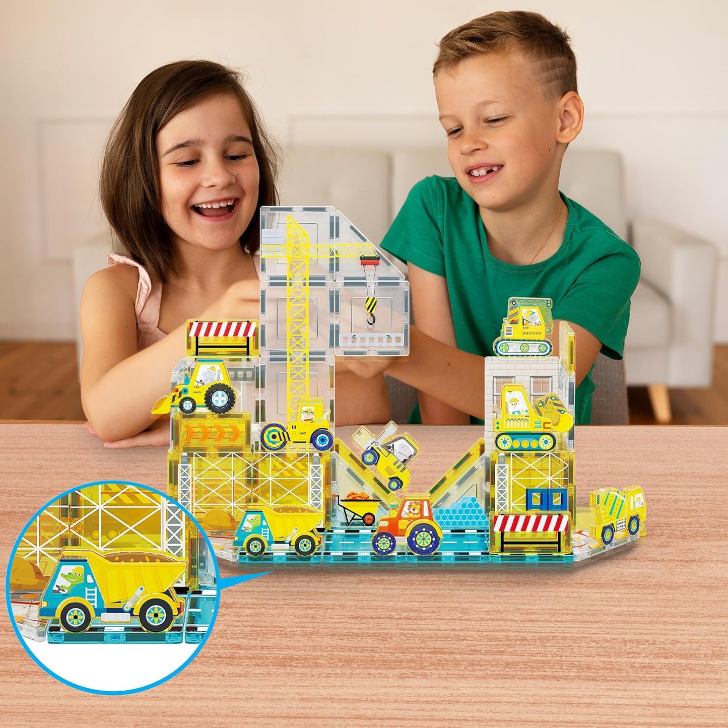 Picasso Magnetic Block Construction Vehicke 8 - Truck - Marah Kids