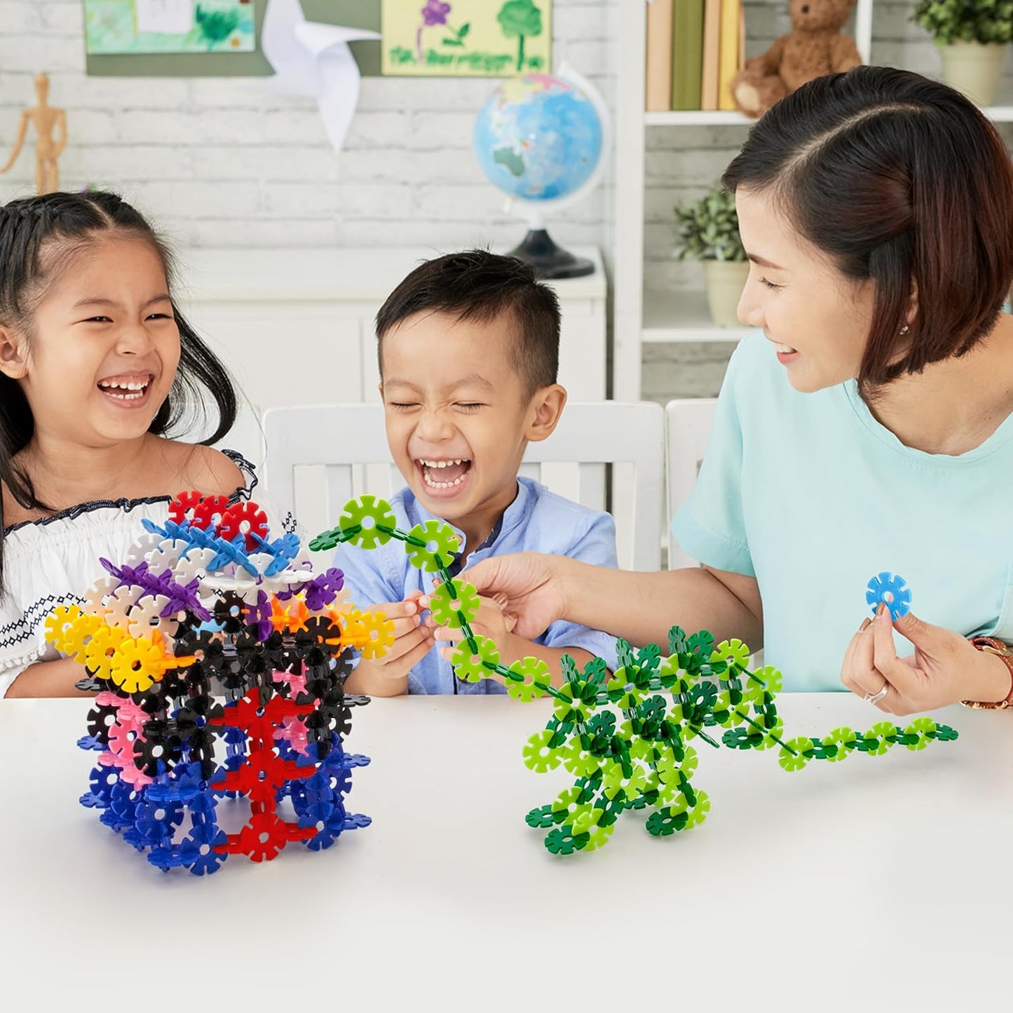 Picasso Magnetic Interlocking Building Chips 108 - pieces - Marah Kids