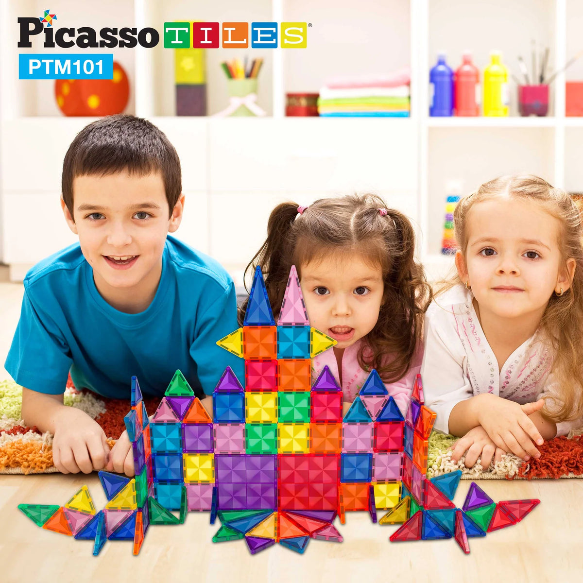 Buy Picasso Magnetic Tiles Mini Diamond 101pieces Online at Best Price ...