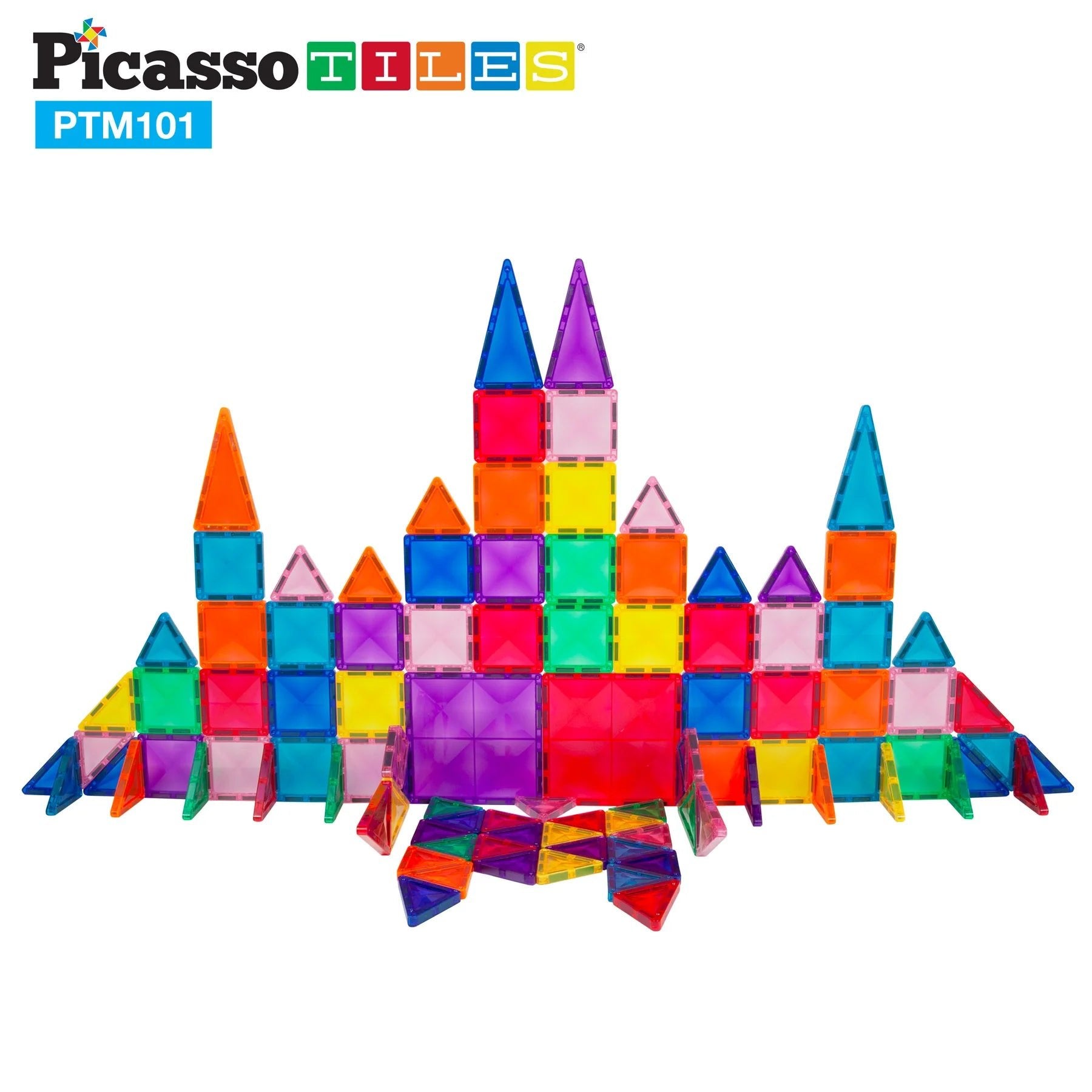 Picasso Magnetic Tiles Mini Diamond 101pieces - Marah Kids