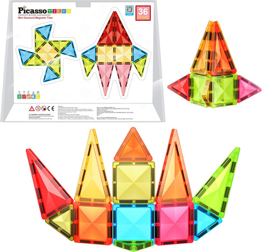Picasso Magnetic Mini Diamond Building Set 36 - pieces - Marah Kids