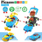 Picasso Magnetic Led Race Car Educational Constructable Kit 30 - pieces - Marah Kids