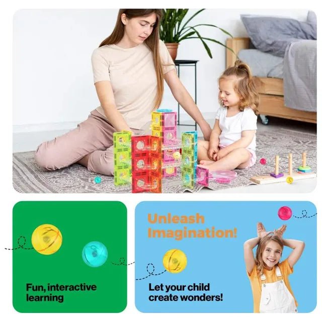 Picasso Mag. Mini Diamnd Run Track 60Pcs - Marah Kids