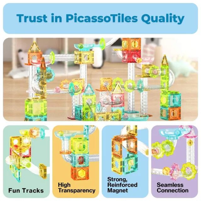 Picasso Mag. Mini Diamnd Run Track 60Pcs - Marah Kids