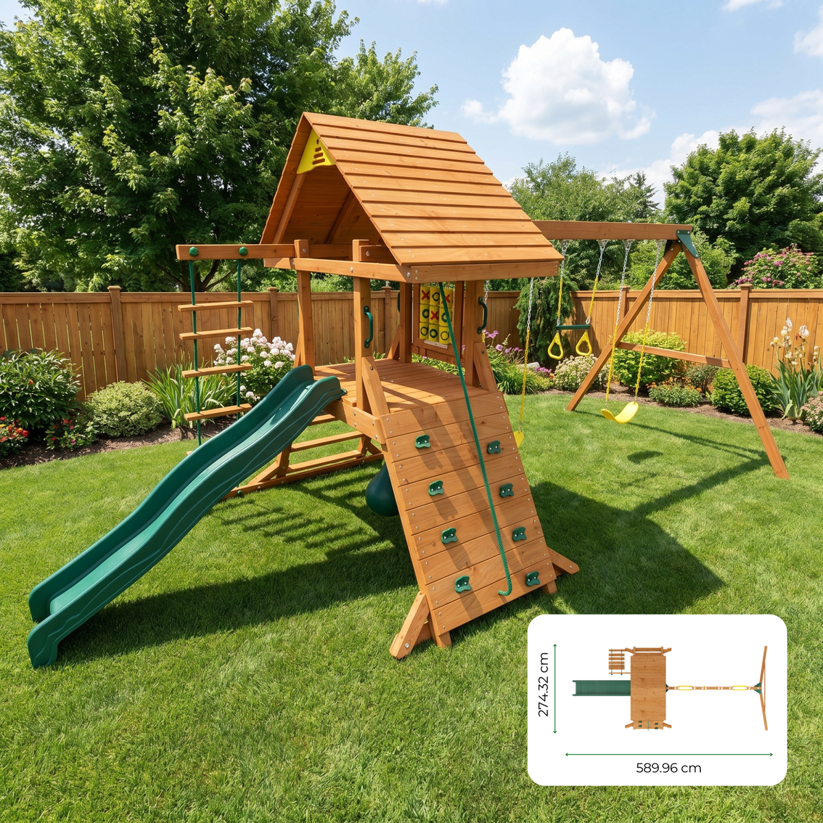Kiddoro - Hilltop Heights Swing Set - image 13