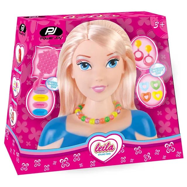 Power Joy Leila Styling Head Assorted (Style and Color May Vary) - Marah Kids