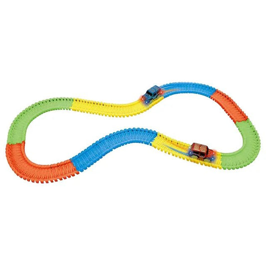 Power Joy Vroom Vroom Magic Track Blister 56pieces 2.3Ft Battery Operated - Marah Kids