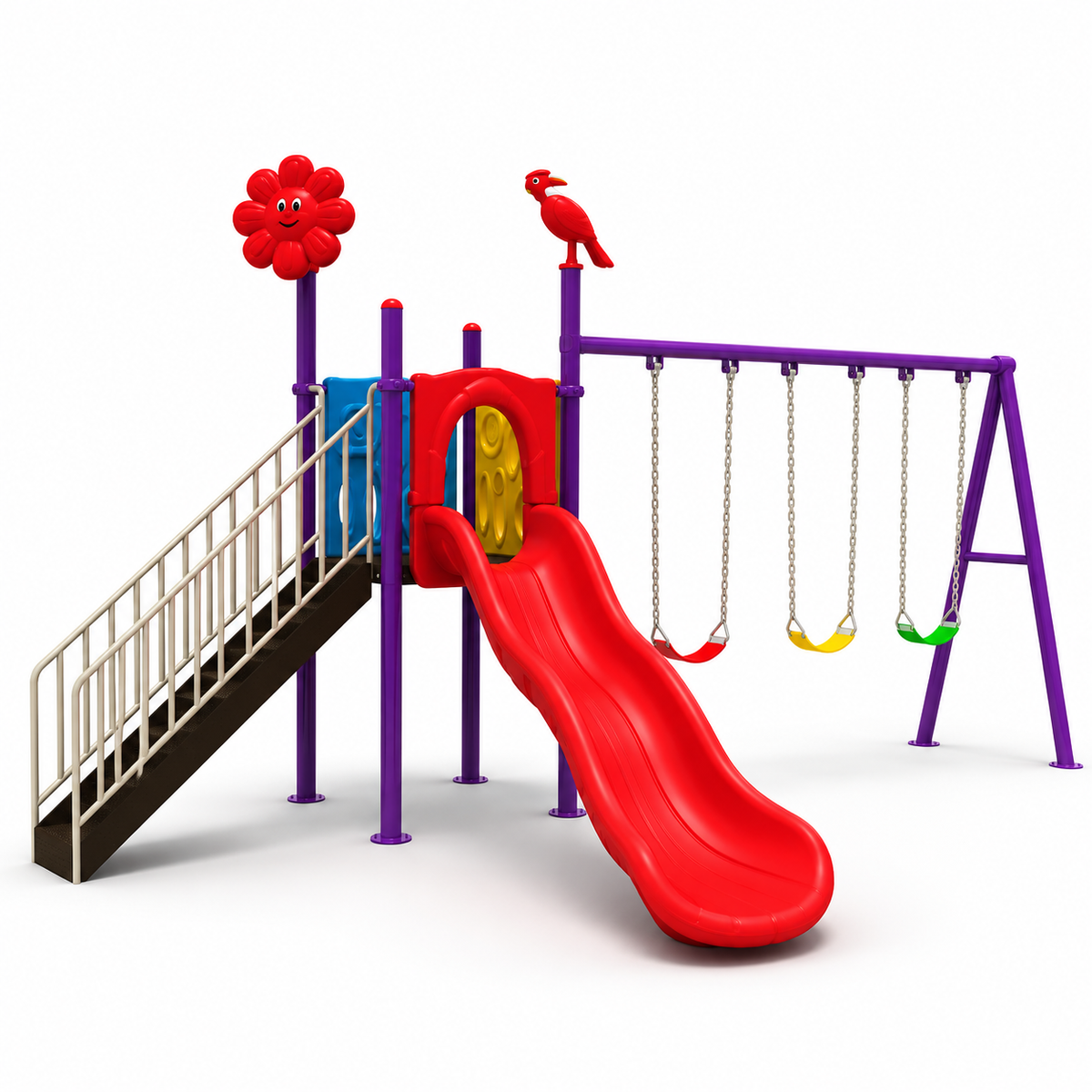 Toyemporium Compact Swing & Slide Playground